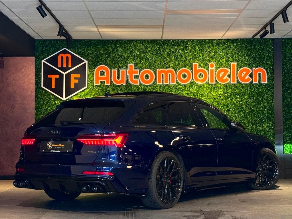 Audi A6 Avant 55 TFSI e QUATTRO 3x S-LINE 367PK|PANO|MATRIX|, Auto's, Audi, Automaat, Gebruikt, 4 cilinders, Blauw