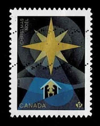 postzegel 3863 Canada Kerstmis, Ophalen of Verzenden, Gestempeld, Noord-Amerika