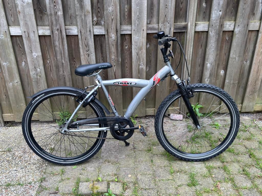 Batavus snake-26 inch- grijs, Terugtraprem, Gebruikt, Handrem, Ophalen