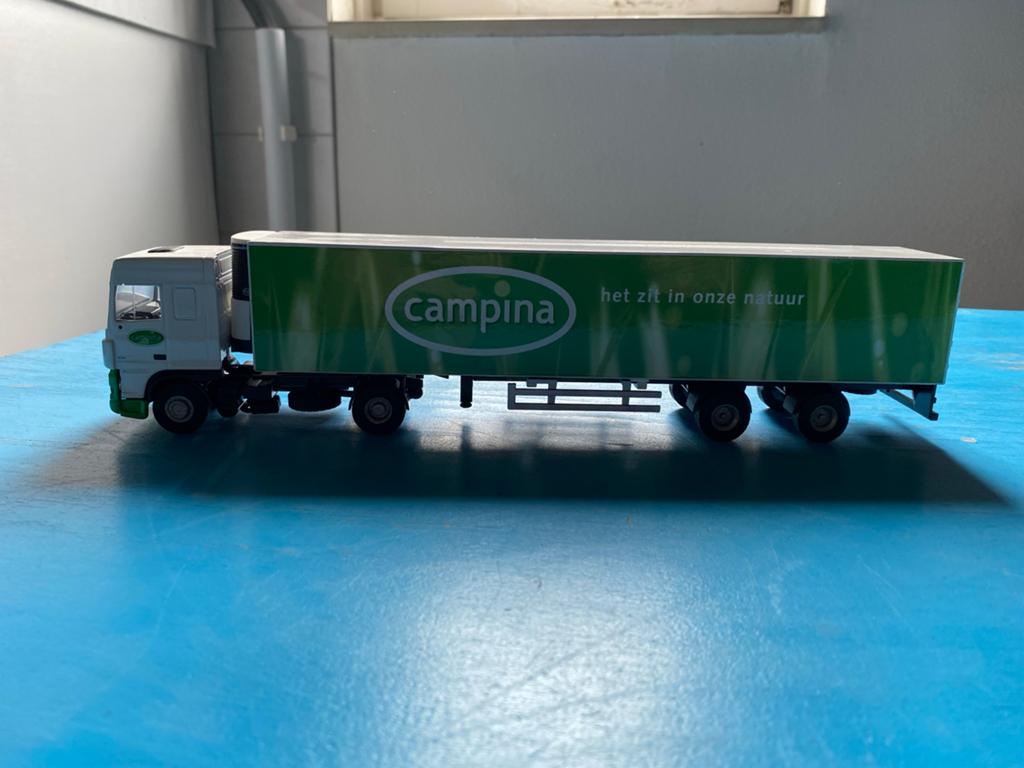 Lion Toys DAF XF Campina modelvrachtwagen, Overige merken, Gebruikt, 1:32 tot 1:50, Ophalen of Verzenden