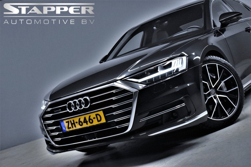 Audi A8 55 TFSI 340pk Quattro Pro Line Plus Pano/B&O/360Came, Auto's, Audi, Gebruikt, 2995 cc, Leder, Bedrijf