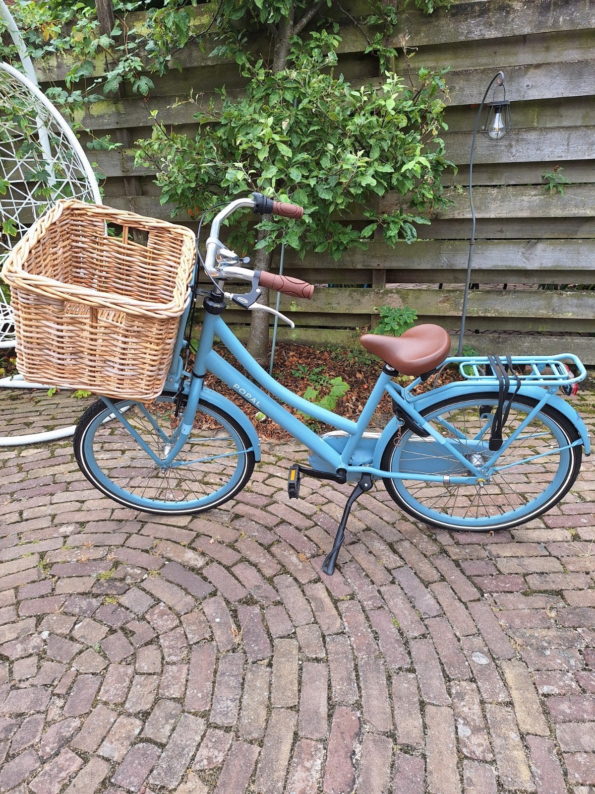 Popal Daily Dutch Basic fiets - Ice Blue met krat, Ophalen, Zo goed als nieuw, Overige merken