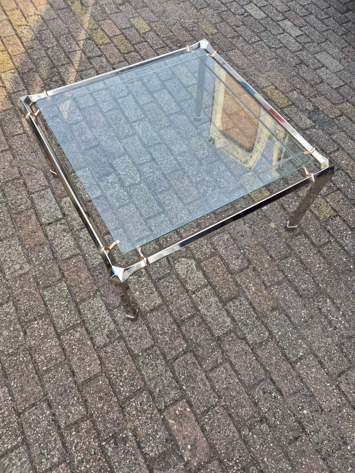 Glazen Salontafel Hollywood Regency Stijl, Ophalen