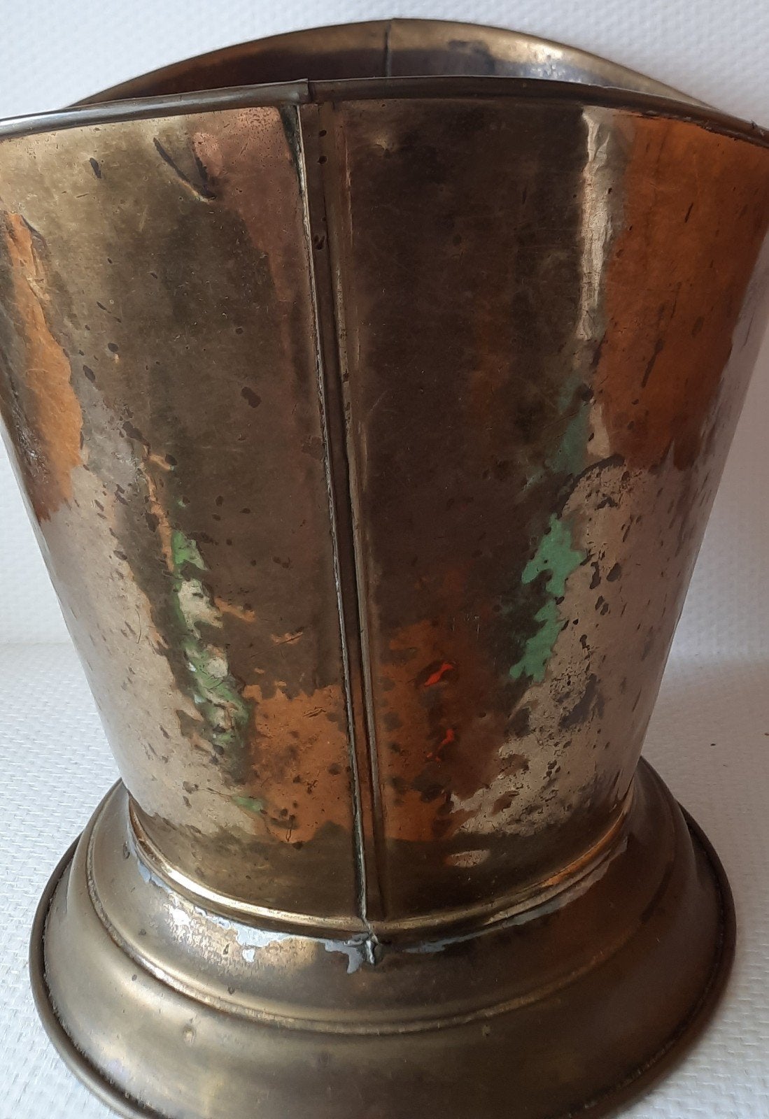Antieke Koperen Kolenemmer met Handvat, Antiek en Kunst, Antiek | Koper en Brons, Ophalen of Verzenden, Koper