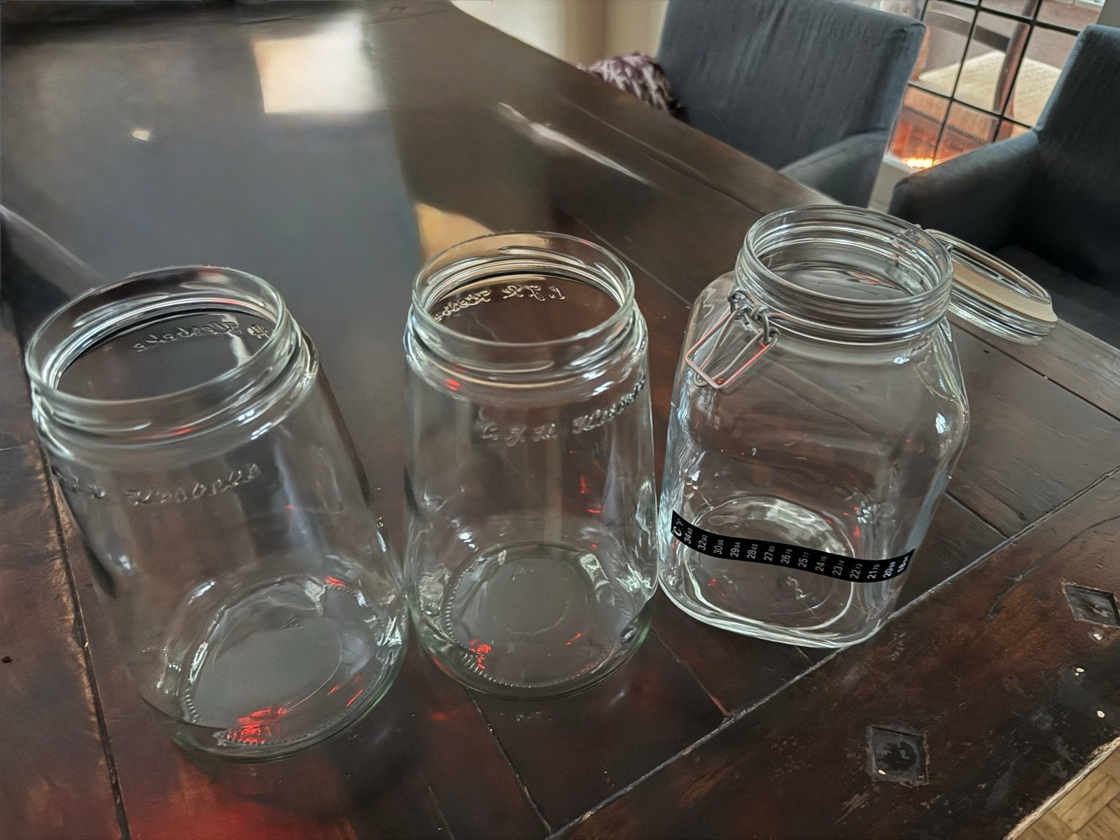 Glazen potten voor kombucha of bewaren, Voorraadpot, Ophalen, Gebruikt, Glas