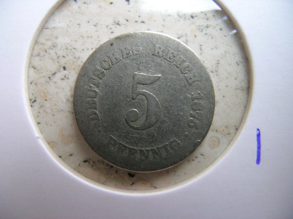 5 Pfennig 1875 G Duitsland, Ophalen of Verzenden, Duitsland, Losse munt