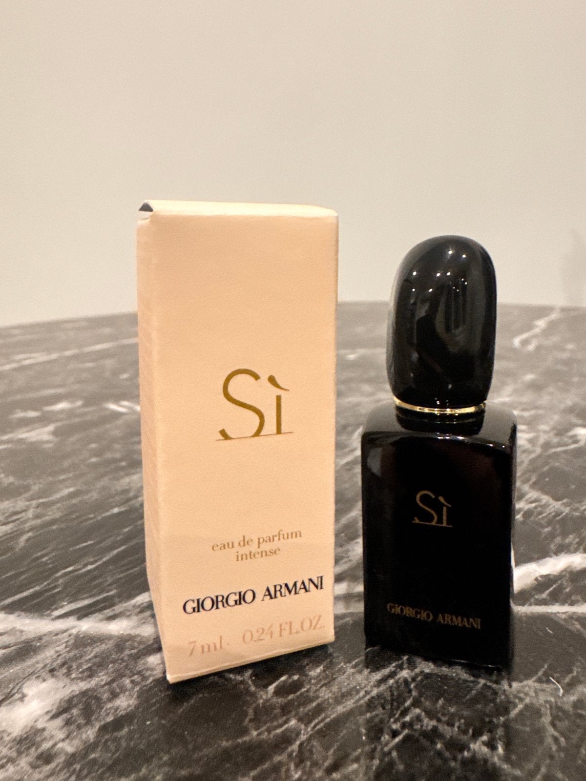 Giorgio Armani Si Eau de Parfum Intense miniatuur 7 ml, Ophalen of Verzenden, Nieuw
