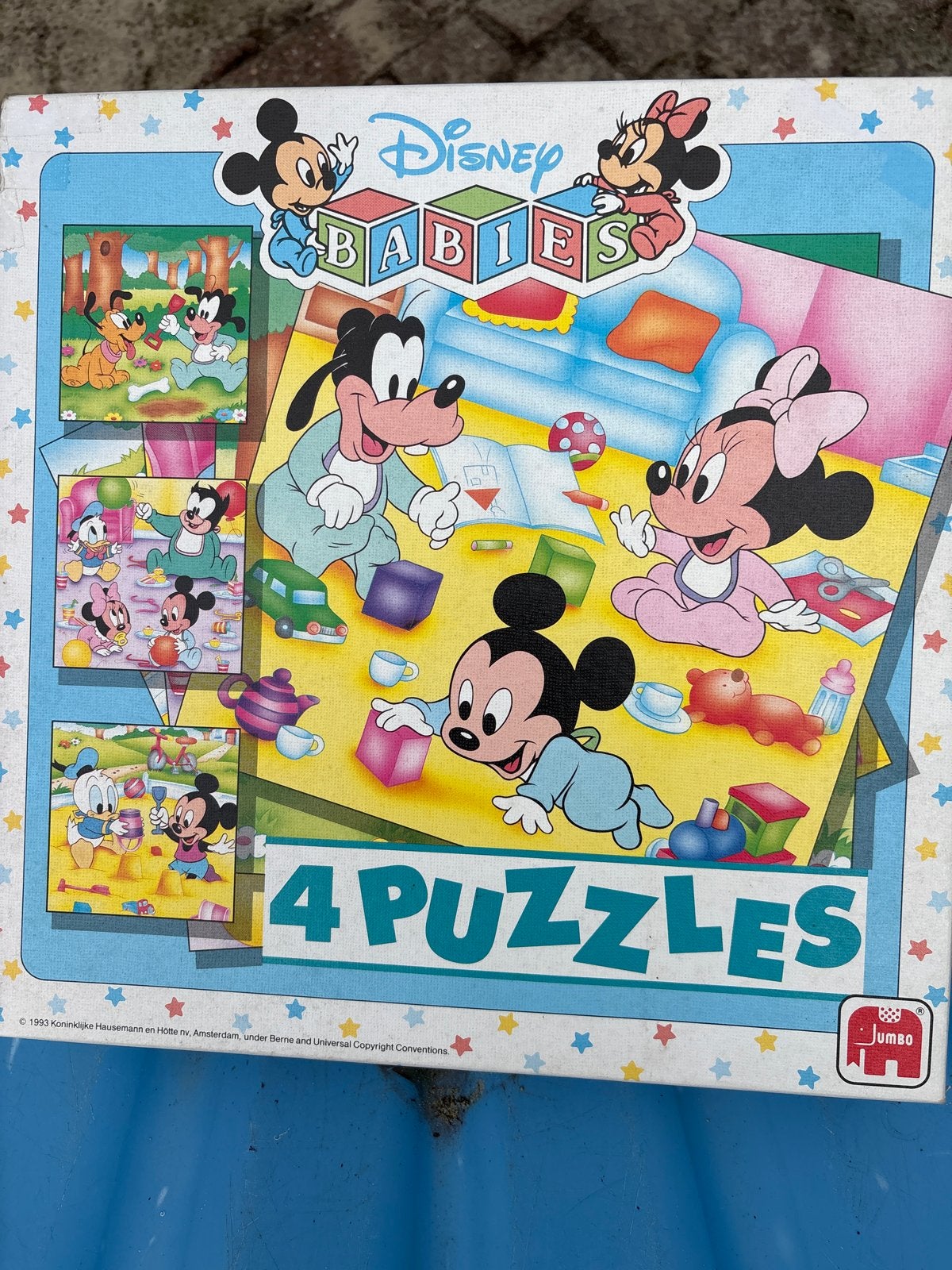 Disney Babies 4 Puzzels - Jumbo, Ophalen of Verzenden, Minder dan 10 stukjes, Gebruikt, 2 tot 4 jaar