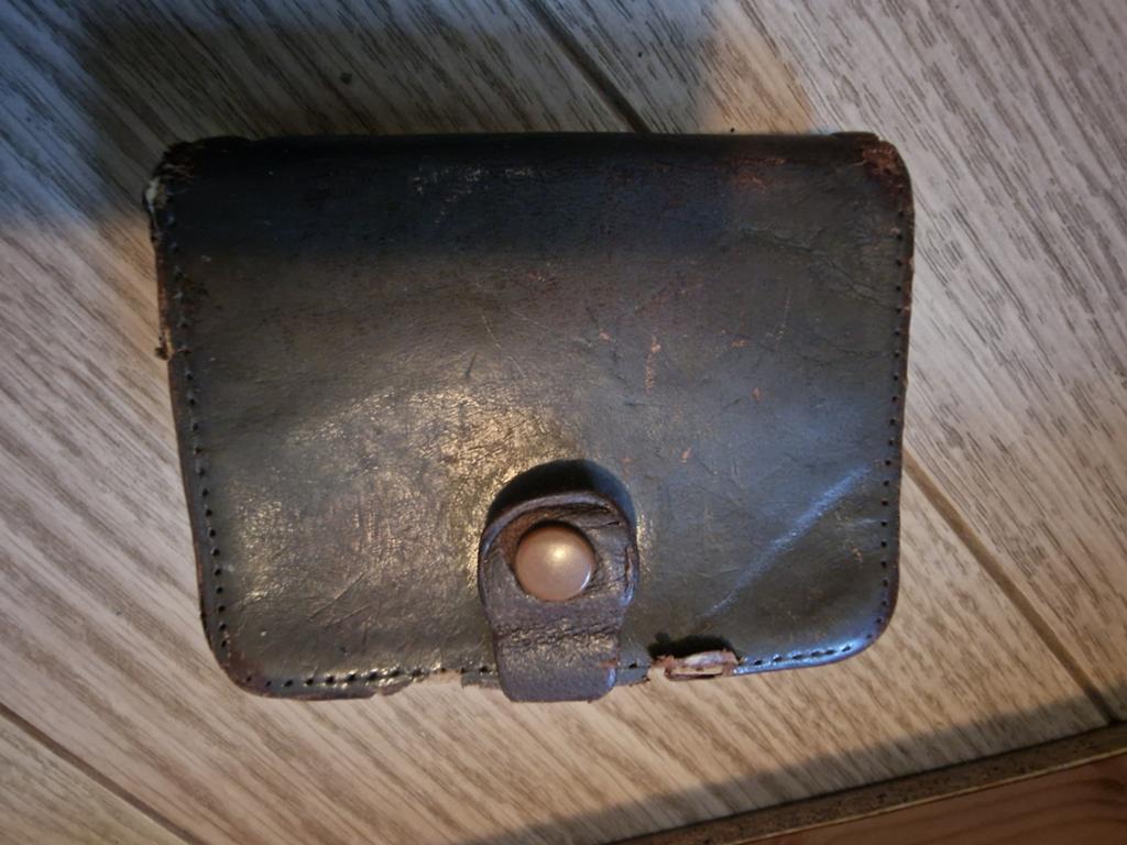 Vintage Leren Portemonnee met Knipsluiting, Ophalen of Verzenden