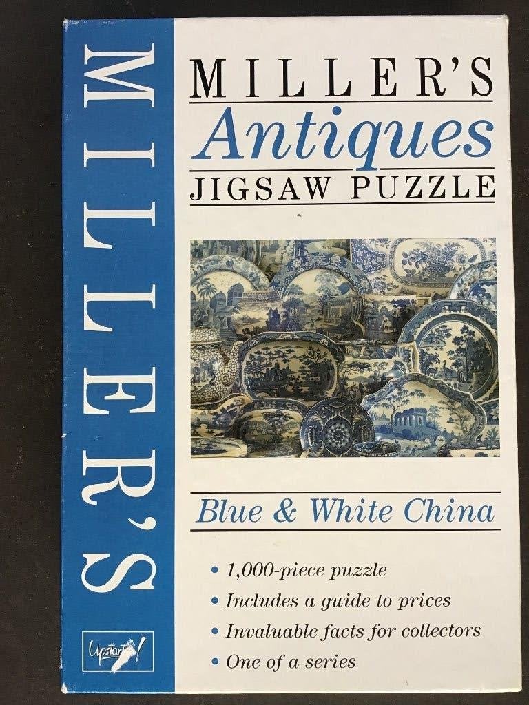 Miller’s Antiques Jigsaw Puzzle Blue and White China 1000 st, Ophalen of Verzenden, 500 t/m 1500 stukjes, Gebruikt, Legpuzzel