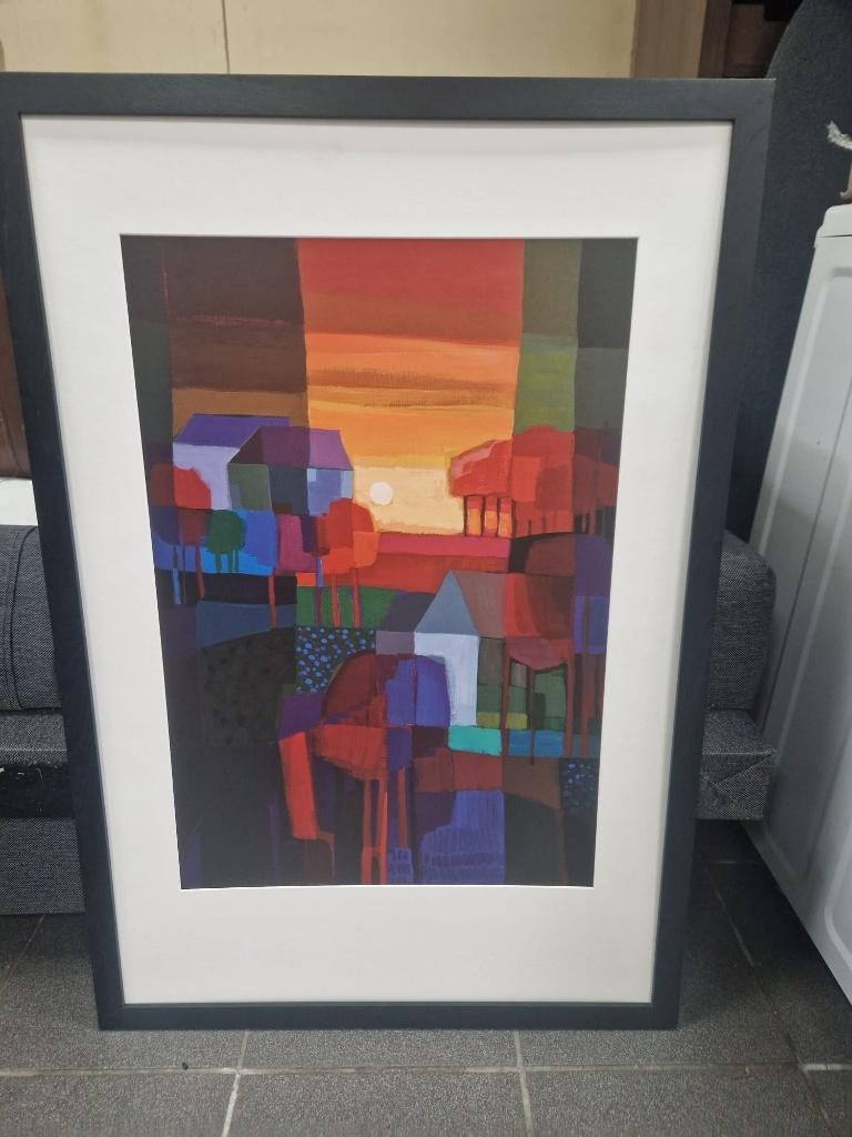 Ton schultern, Huis en Inrichting, Ophalen of Verzenden, 75 cm of meer, 50 tot 75 cm, Print