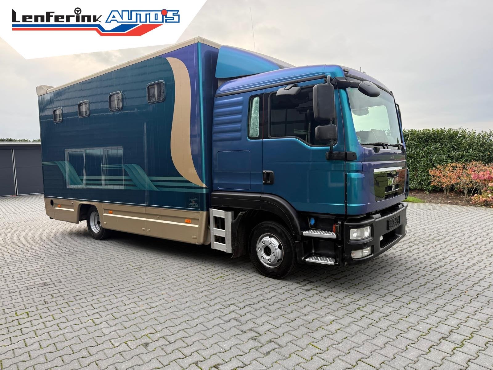 Man TGL 4 Paards Paardenvrachtwagen Truck Roelofsen opbouw, Stof, Overige kleuren, MAN, Bedrijf