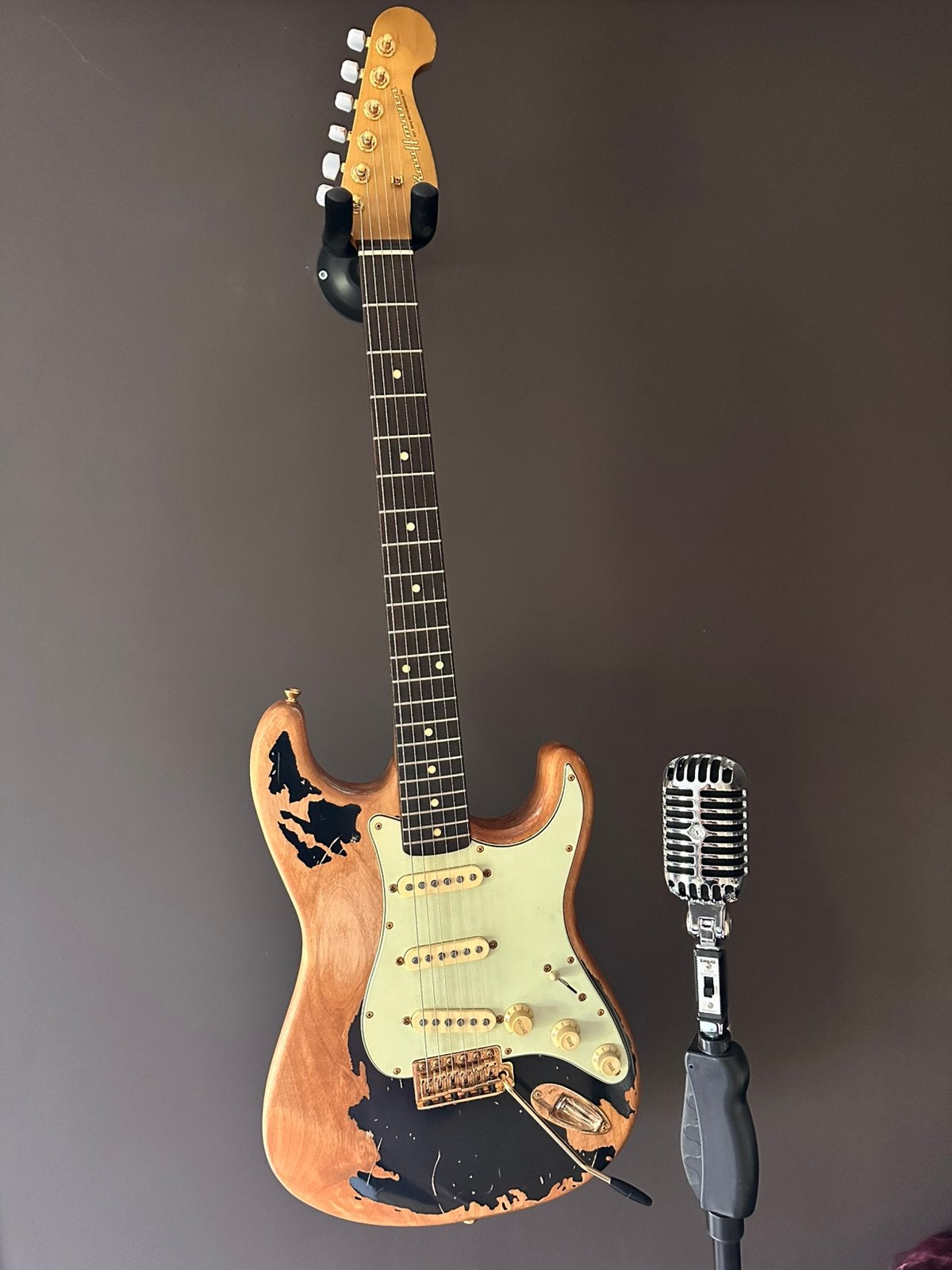 Kauffmann 63 S Alder John Mayer Black One Custom, Ophalen of Verzenden, Zo goed als nieuw, Solid body, Overige merken