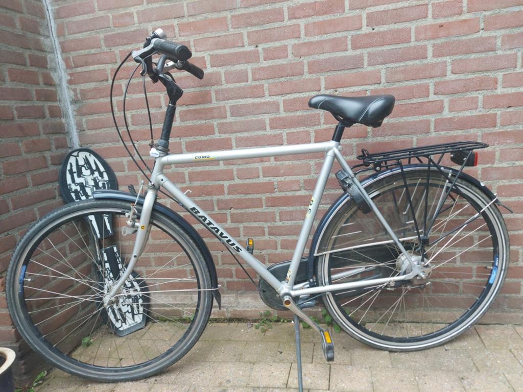 Batavus Como Herenfiets - Comfortabel en Betrouwbaar, Ophalen, Gebruikt, Velgrem, Versnellingen
