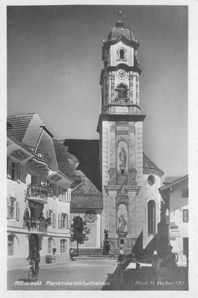 701-426-011 Mittenwald Pfarrkirche, Ophalen of Verzenden, Voor 1920, Duitsland
