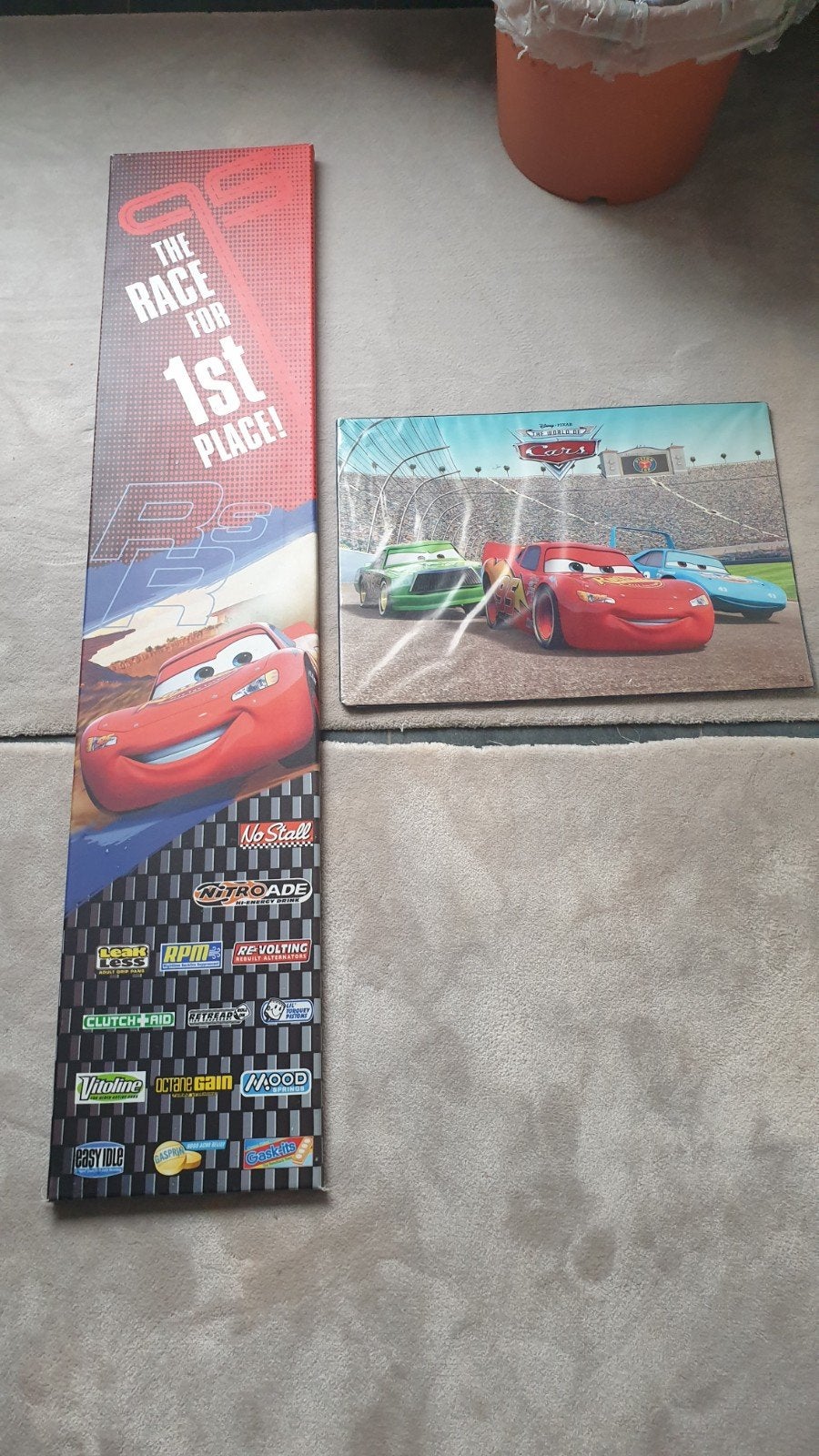 Disney Cars wanddecoratie en puzzel, Overige merken, Ophalen of Verzenden, Zo goed als nieuw, Wanddecoratie