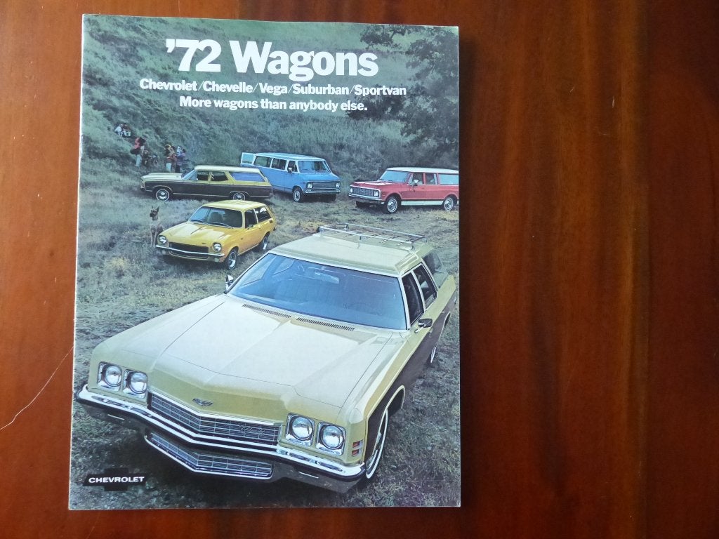 Chevrolet Station Wagons 1972 brochure USA, Verzenden, Zo goed als nieuw, Chevrolet