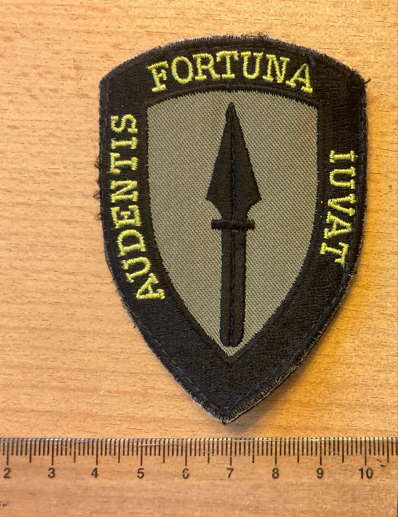 ARRC Patch Badge - Fortuna Audientis Iuvat, Verzamelen, Ophalen of Verzenden, Landmacht, Engeland, Embleem of Badge