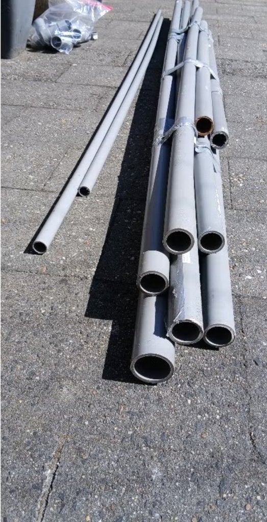 pvc buizen en koppelstukken, Doe-het-zelf en Verbouw, Buizen en Afvoer, Ophalen, Pvc, Minder dan 20 mm, Nieuw