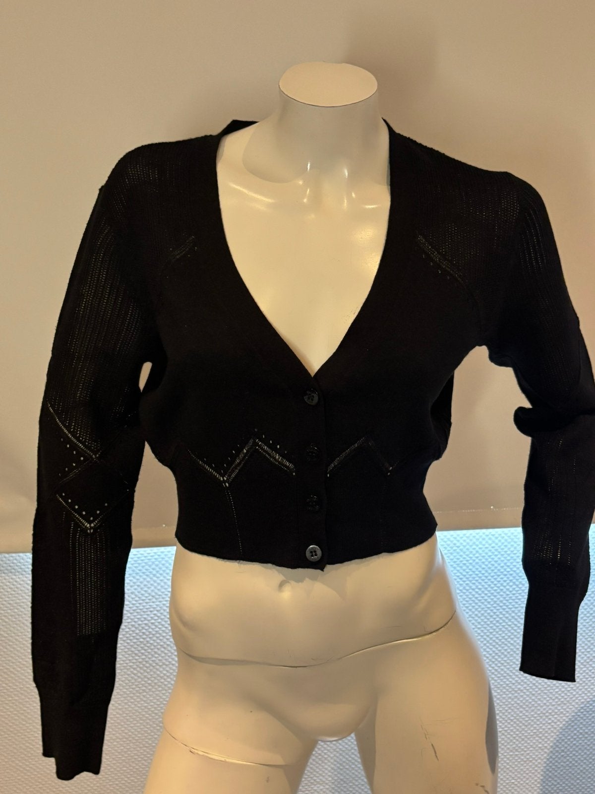 Twinset opgewekt vestje maat s, Ophalen of Verzenden, Zo goed als nieuw, Maat 38/40 (M), Zwart