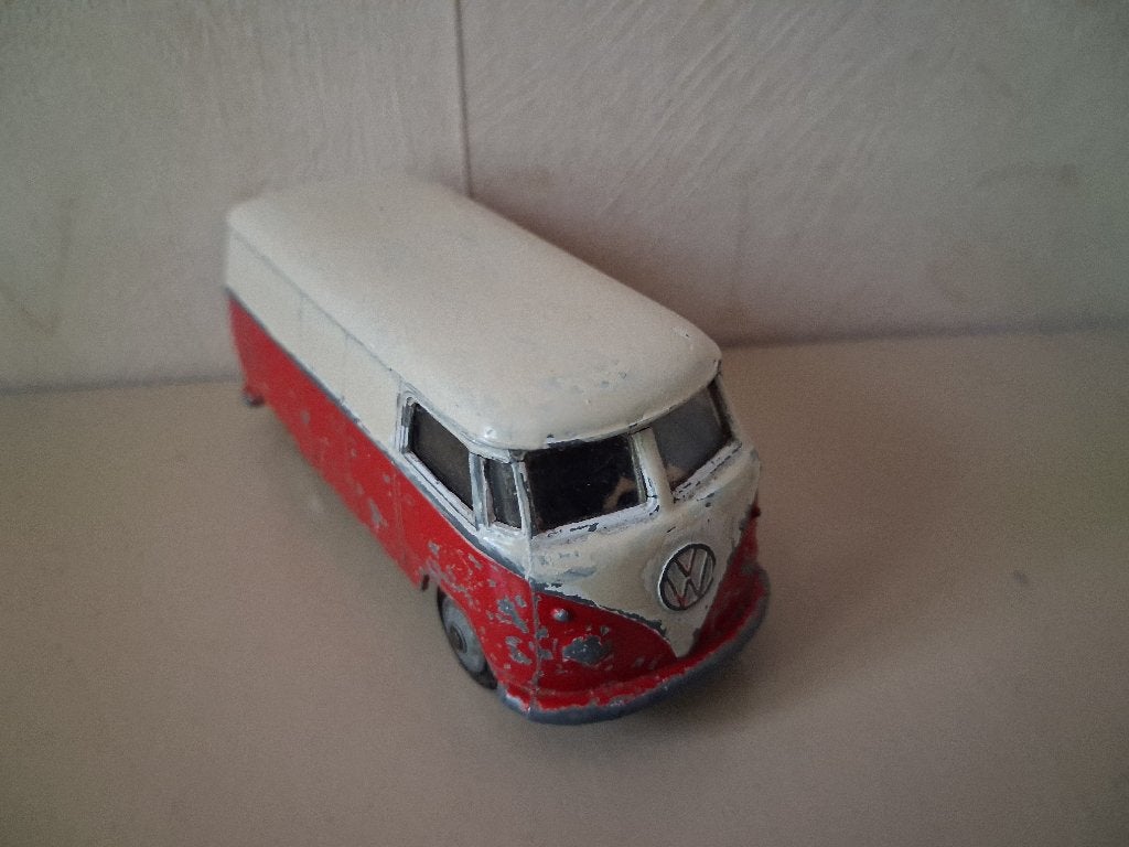VW Volkswagen bus van Corgi Toys wit/rood spijlbus, Ophalen of Verzenden, Gebruikt, Auto, Corgi