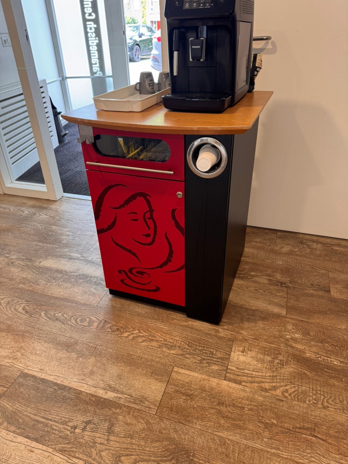 Douwe Egbert koffie corner/kast, Ophalen, Zo goed als nieuw