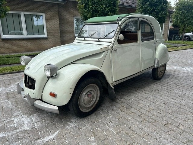 Citroën 2cv AZS 1962, Stof, Citroën, 4 stoelen, Wit
