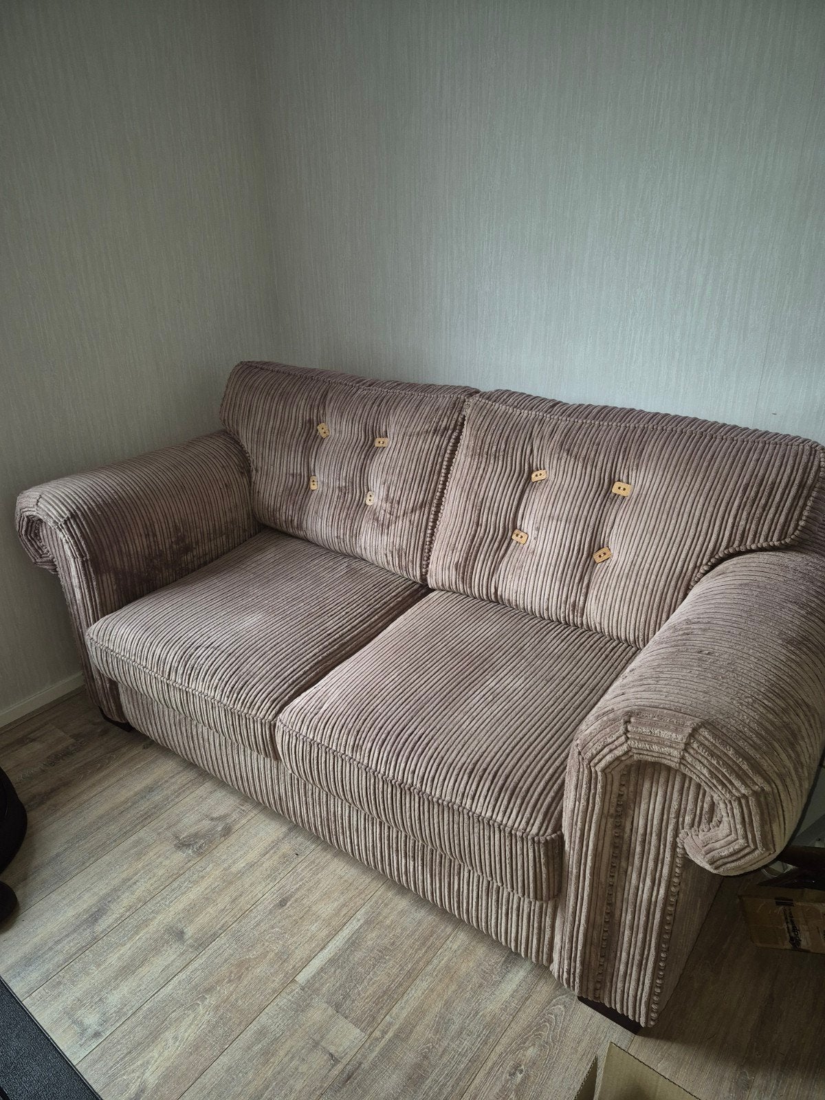 UrbanSofa 2-zits bank Rocis - ribstof, Huis en Inrichting, Ophalen, Gebruikt, 150 tot 200 cm, Tweepersoons