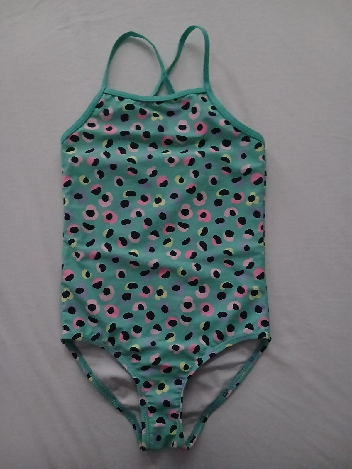 Hema Badpak Meisje Maat 122/128 met stippenprint, Ophalen, Gebruikt, Meisje, Badpak