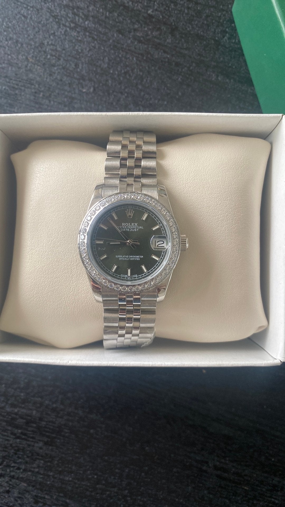 Horloge nieuw met steentjes, Overige merken, Staal, Polshorloge, Nieuw