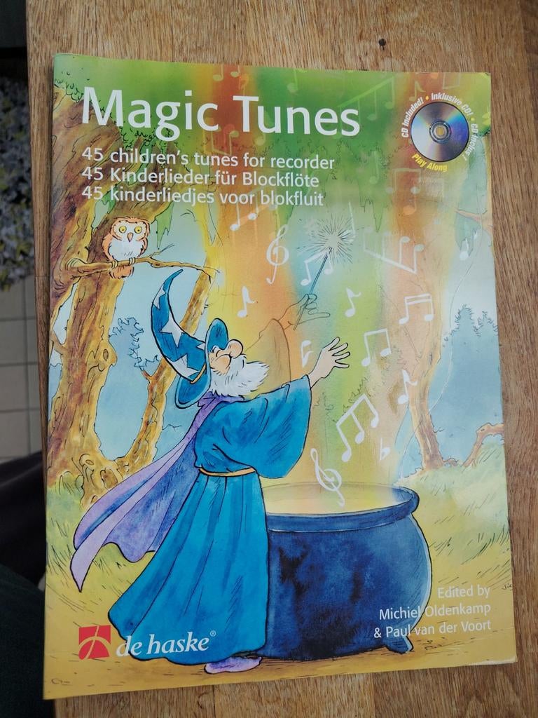 Magic Tunes: 45 kinderliedjes voor blokfluit met CD, Ophalen of Verzenden, Les of Cursus, Blokfluit