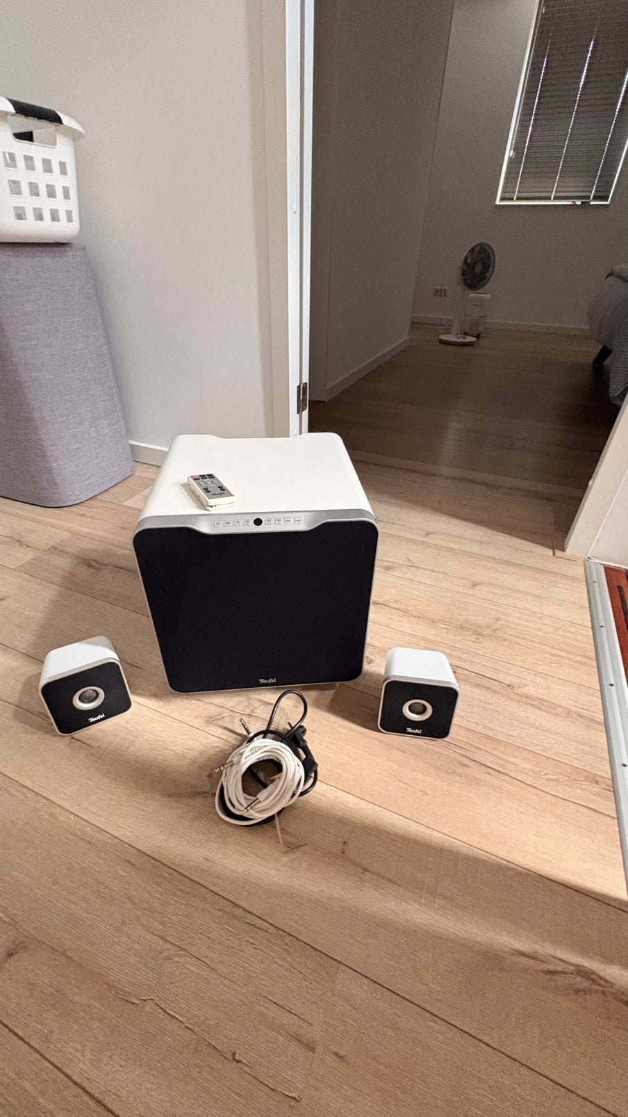 Teufel motiv Mk2 2.1 set, Ophalen, Gebruikt, Audiokanaal 2.1