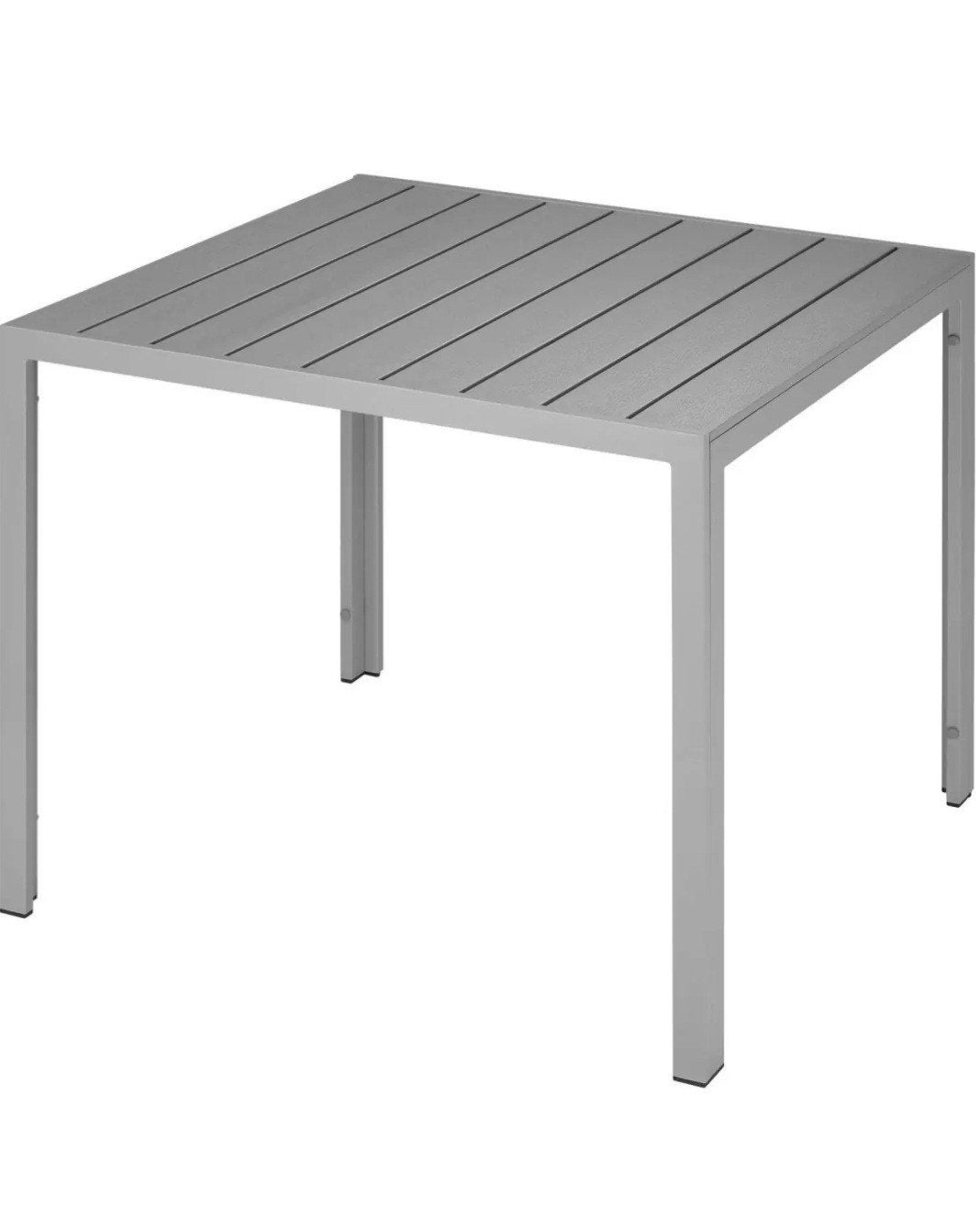 Nieuwe Tectake Aluminium Tuintafel 90x90x74,5 cm, Tuin en Terras, Tuintafels, Ophalen, ....., Vierkant, Tectake