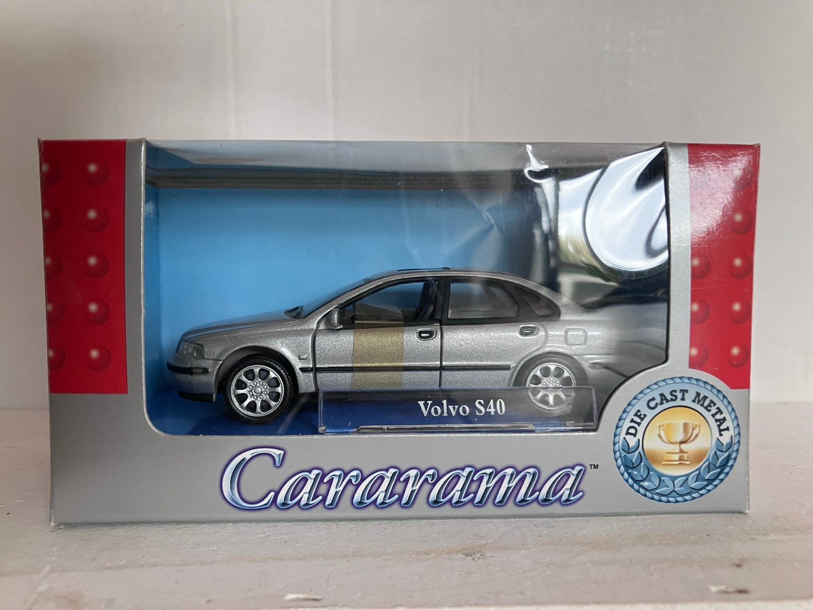 Cararama Volvo S40 1/43 Metal Modelauto - Nieuw in doos, Ophalen of Verzenden, Zo goed als nieuw, Auto