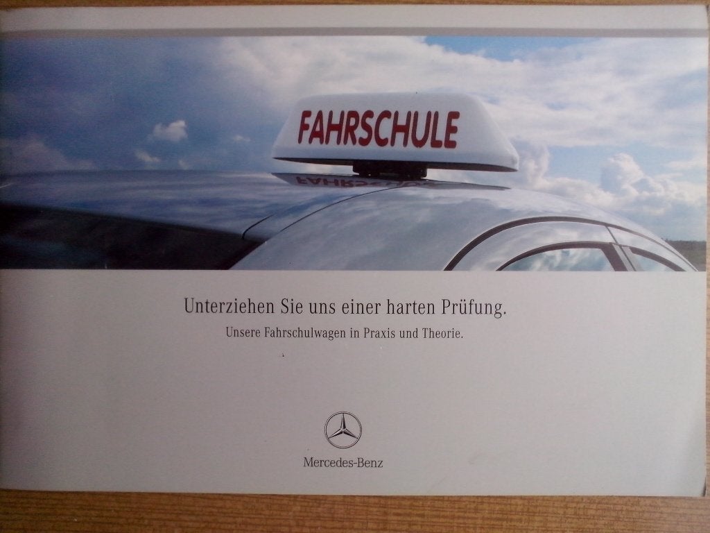 Mercedes brochures folders Taxi + Fahrschule / rijschool DE, Ophalen of Verzenden, Zo goed als nieuw, Mercedes