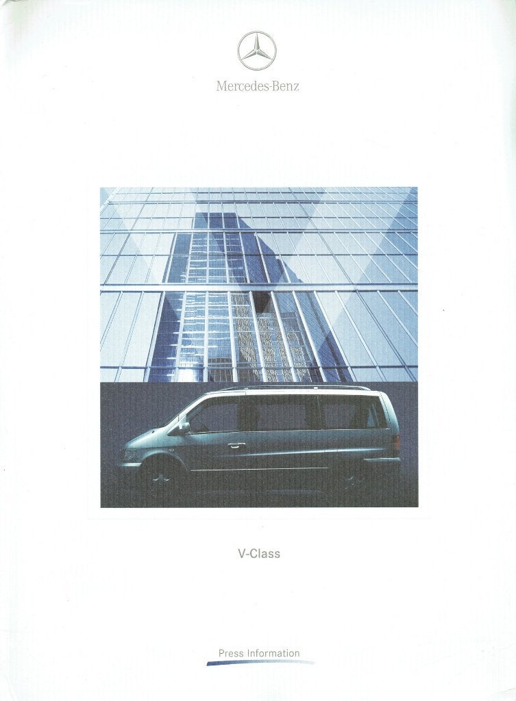 Persmap Mercedes-Benz V-klasse (Engelstalig - 1999), Boeken, Verzenden, Gelezen, Mercedes