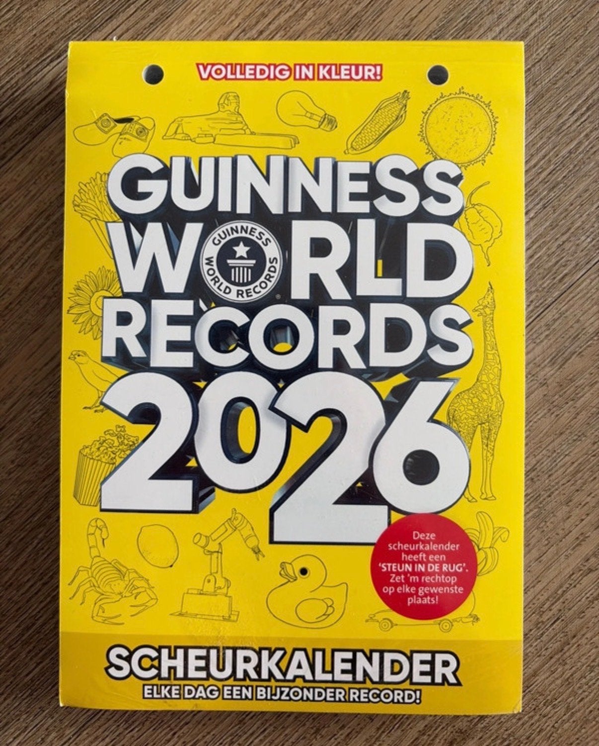 Nieuwe Scheurkalender van Guinness World Records 2026, Ophalen of Verzenden, Dagkalender, Nieuw