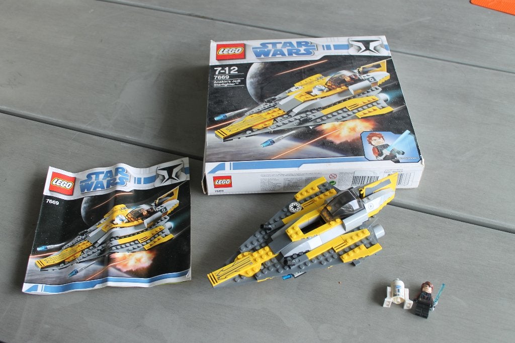 lego star wars Anakin's JediStarfighter 7669, Inclusief instructies, Star Wars, Lego, Ophalen of Verzenden