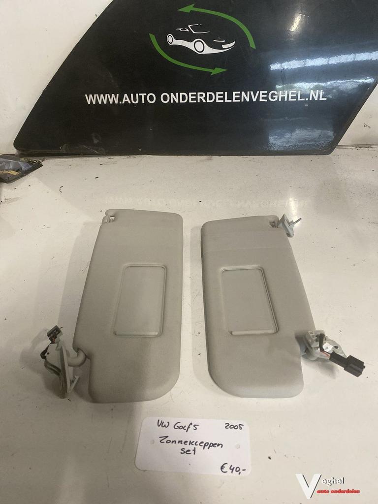 Vw Golf 5 2005   Zonnekleppen set, Gebruikt, -, -, Ophalen of Verzenden