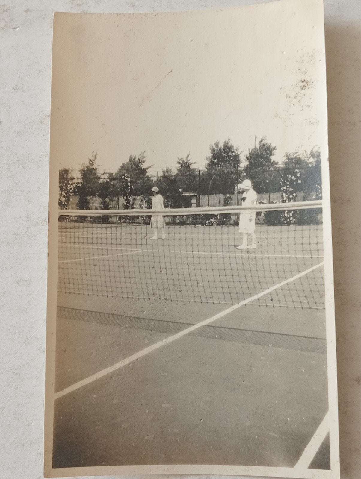 Zeer oude tennis foto, Ophalen of Verzenden, Voor 1940, Gebruikt