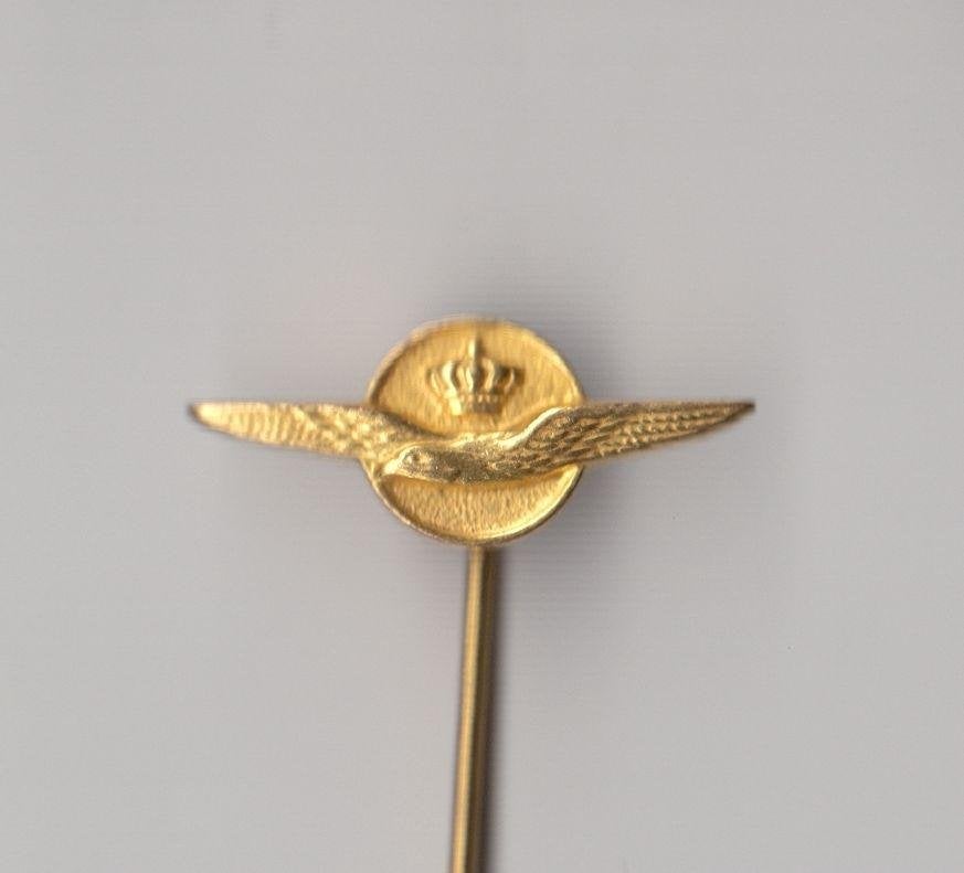 KLU Luchtmacht logo Vogel speldje, Niet vindbaar, Niet vindbaar, Luchtmacht, Nederland