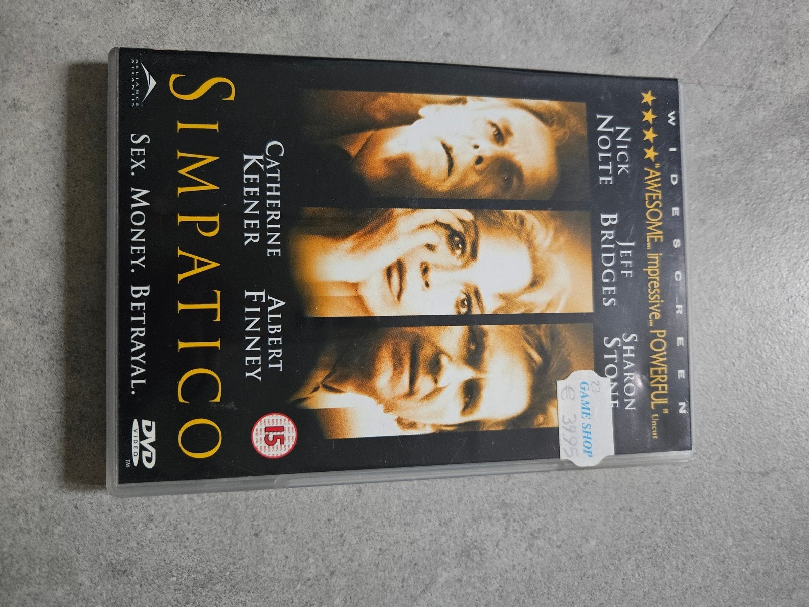 Simpatico DVD - Nick Nolte, Jeff Bridges, Sharon Stone, Ophalen, Vanaf 16 jaar, Nederlands, Inclusief doosje