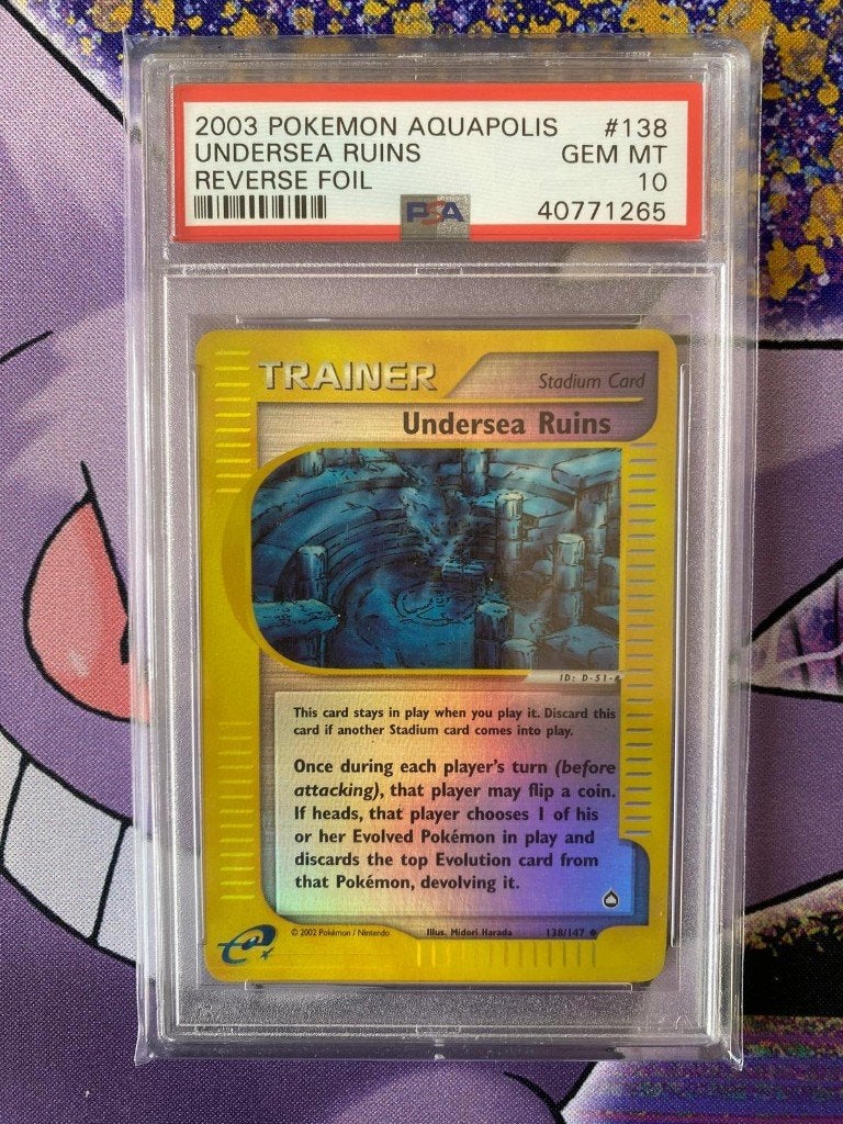 POP 8 - Undersea Ruins Reverse - Aquapolis - PSA 10, Ophalen of Verzenden, Nieuw, Losse kaart, Foil