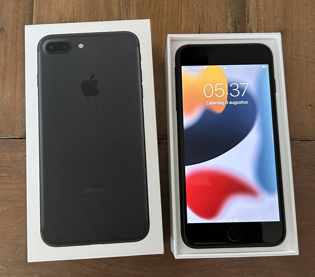 iPhone 7 Plus 32 GB, zwart, gaaf scherm, 80% batterijcap., Telecommunicatie, Mobiele telefoons | Apple iPhone, 80 %, Gebruikt