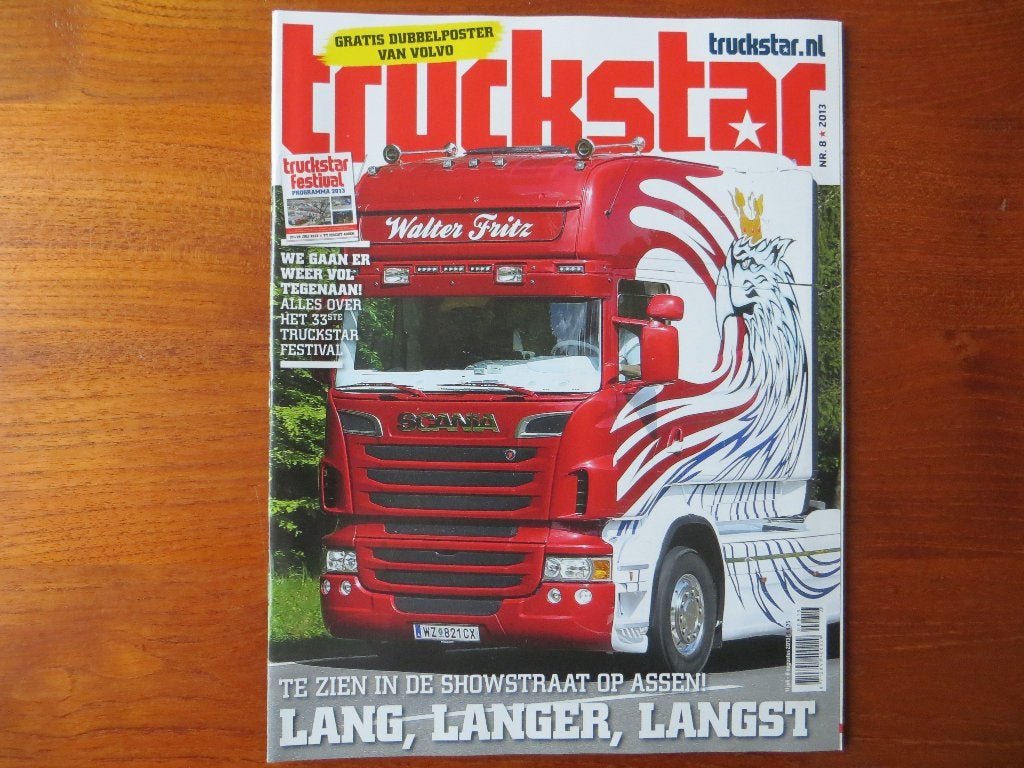 Truckstar nr. 8 2013, Boeken, Auto's | Folders en Tijdschriften, Ophalen of Verzenden, Nieuw, Algemeen