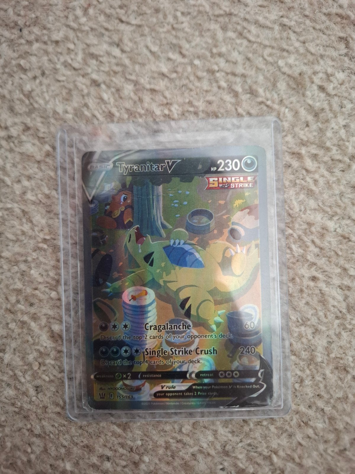 Tyranitar V, Verzenden, Zo goed als nieuw
