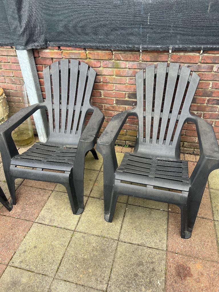 Tuinstoelen, Ophalen, Gebruikt, Kunststof