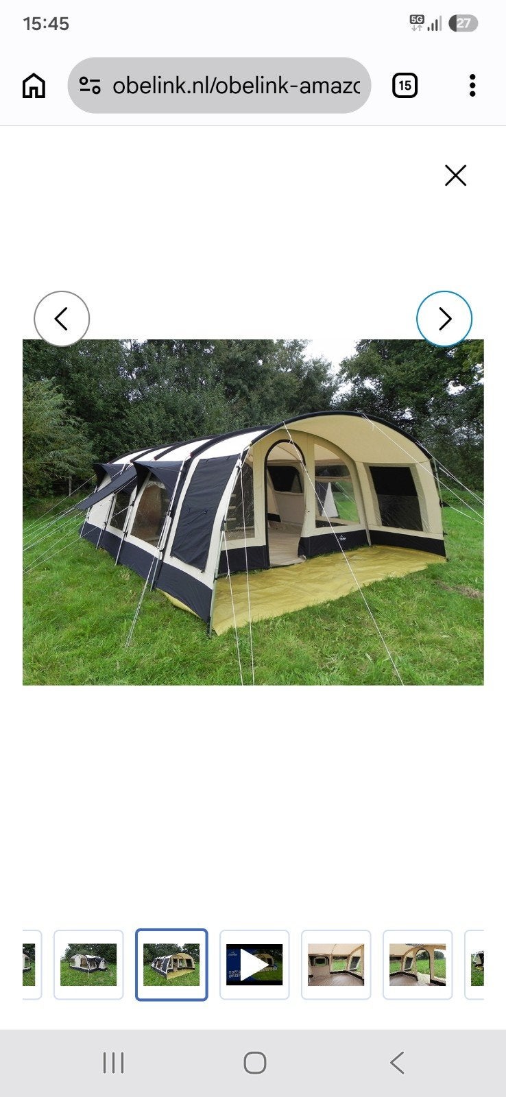 6 persoons tunneltent obelink, Ophalen of Verzenden