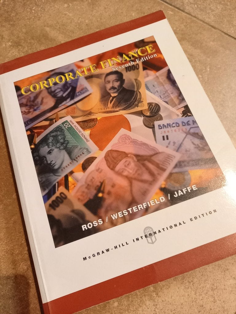 Studieboek Corporate Finance - zgan, Ross, Westerfield, Jaffe, Zo goed als nieuw, Beta, HBO