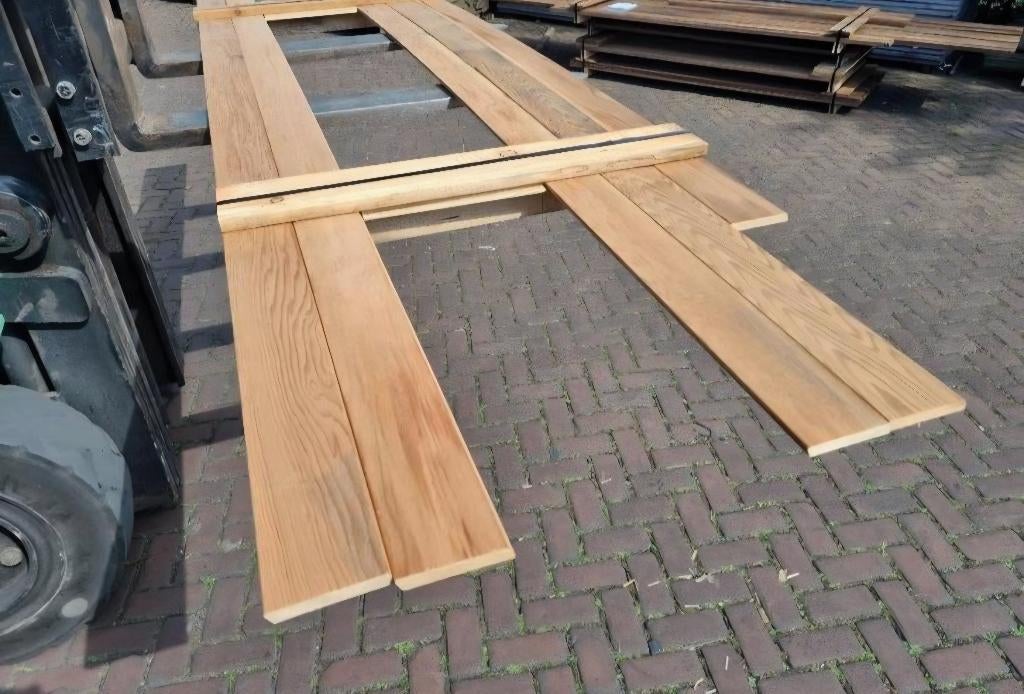 Red Cedar rhombus planken - nr: HP142, Tuin en Terras, Palen, Balken en Planken, Ophalen, Nieuw, 250 cm of meer, Planken